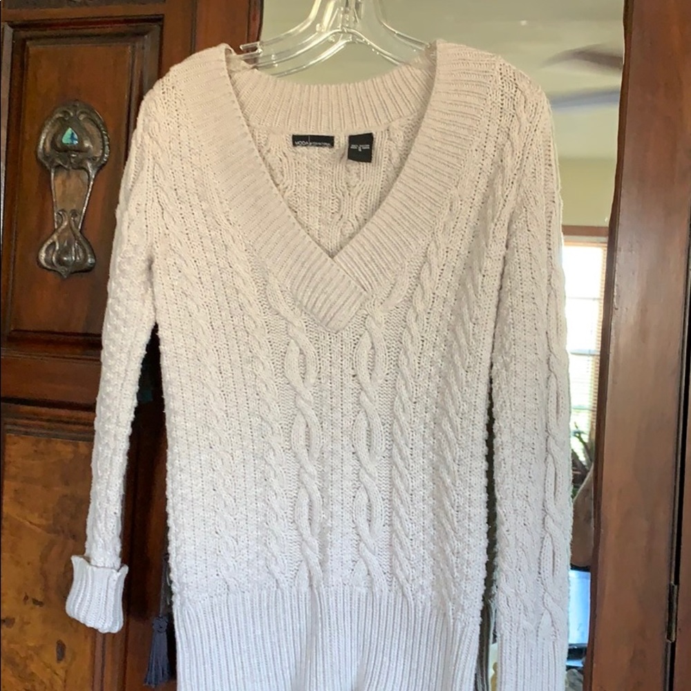 Cable knit sweater